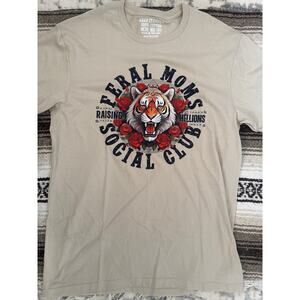 Keep It Gypsy Feral Mom’s Social Club Tee XL NWOT Rhinestone Graphic Tee